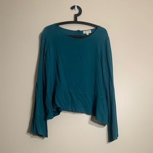 Cloth and Stone Green Blouse size Large
